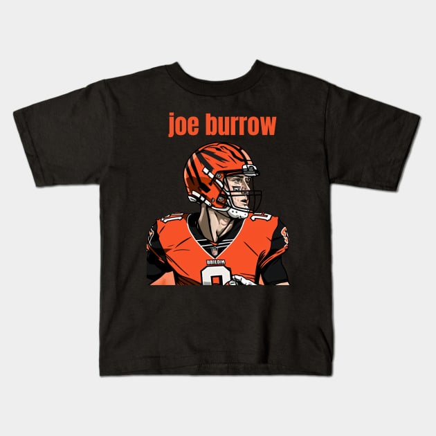 joe burrow cute graphic design Kids T-Shirt by Nasromaystro